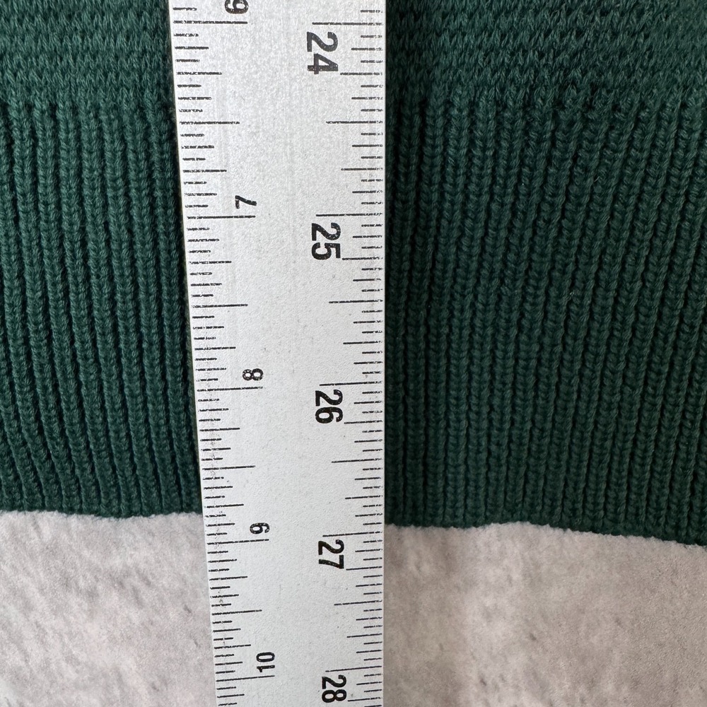 Green Triangle Pattern Cardigan Sweater - Picture 6 of 7
